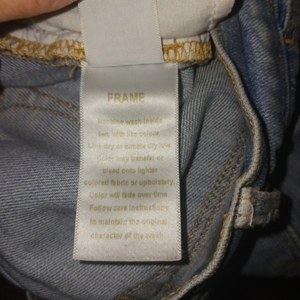 FRAME Le High Skinny Jeans Women's Light Wash Distressed Size‎ 25